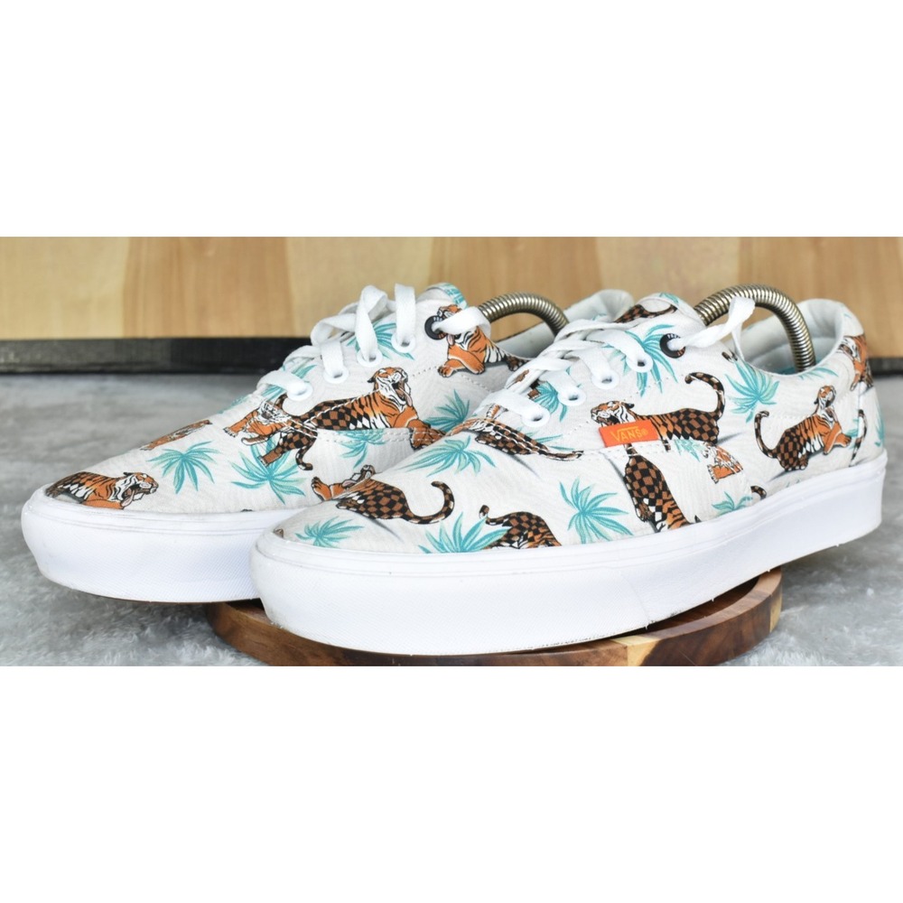 Vans x Discovery Channel ComfyCush Project Cat Men Shoes Size 10 White Sneakers